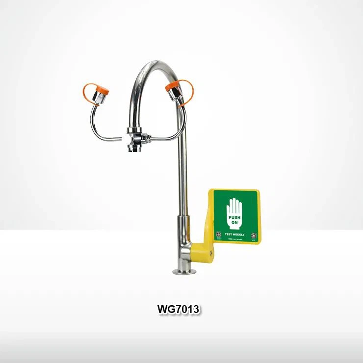 Desktop faucet emergency eyewash station