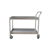 عربة مختبر من الفولاذ المقاوم للصدأ ذات طبقتين من SYSBEL على عجلات